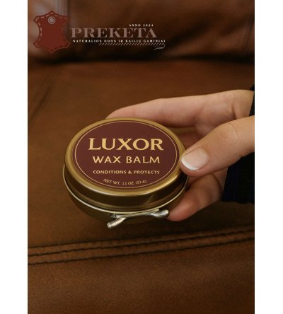 LUXOR WAX BALM natūralus odos vaško balzamas – giliai maitina ir apsaugo