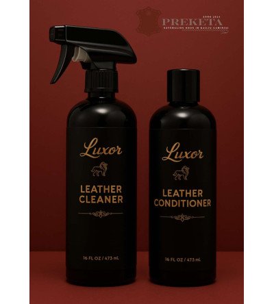 LUXOR Leather Cleaner + Leather Conditioner – odos valymo ir kondicionavimo rinkinys