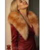 Itališka moteriška natūralaus lapės kailio apykaklė