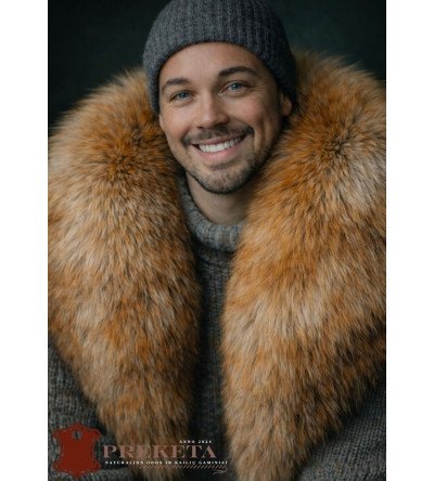 Natūralios lapės kailio apykaklė (Unisex)