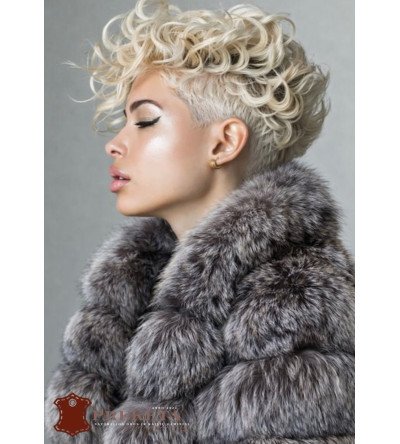 Juodsidabrės lapės natūralaus kailio kailiniai – transformeriai